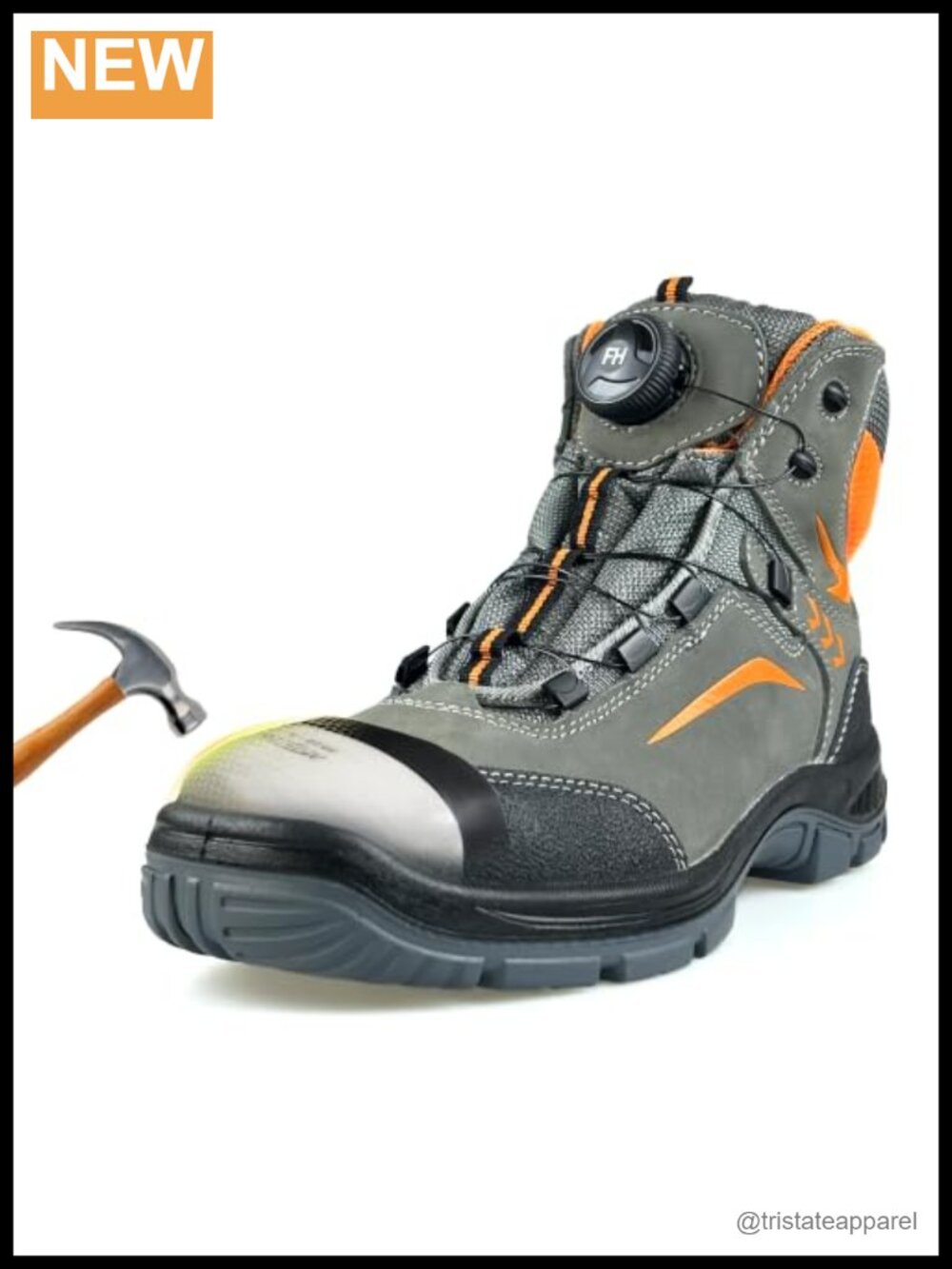 Waterproof Composite Toe Work Boots for Men - Lightweight Anti-Slip, 6KV EH